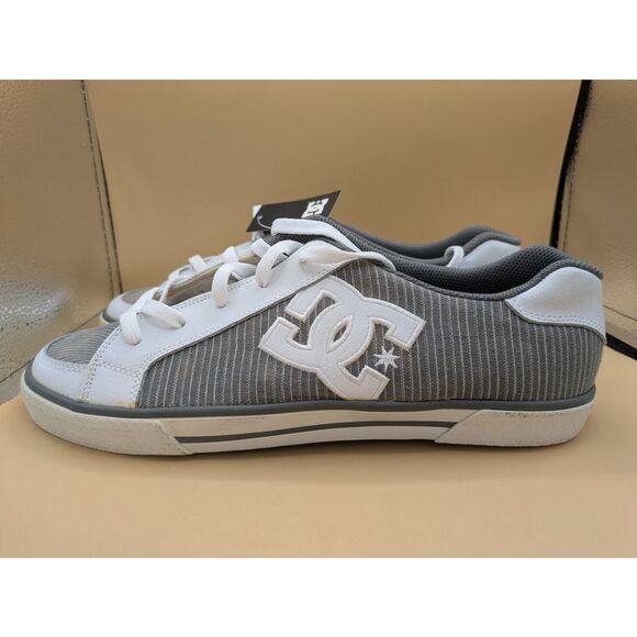 DC Men's Trase TX Sneaker, Size 12 M, Skate Shoes White, Gray ,B Grade - Picture 2 of 14